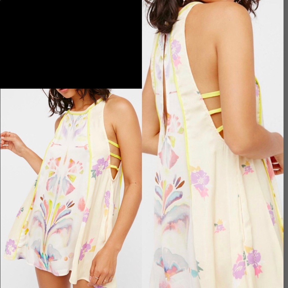 Free People Boho print top size large